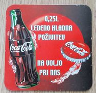 Coca Cola COASTER  Slovenia - Sottobicchieri Di Birra