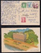 Brazil Brasil 1956 Picture Postcard Registered MANAUS To HELSINKI Finland Hotel Amazonas - Covers & Documents