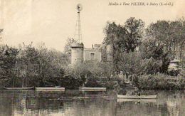 CPA - BUTRY (94) - Aspect De L'Eolienne Type Moulin à Vent Pilter Pour Le Pompage De L'eau En 1906 - Publicité Au Dos - Butry