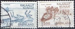 GREENLAND  # FROM 1981 STAMPWORLD  131-132 - Used Stamps