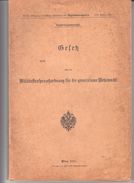 MILTAR BUCH  K.U.K.   1911  WIEN  SEITE  288 - Deutsch