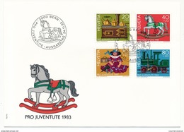 SUISSE - 5 Enveloppes FDC - Pro Juventute 1983 ( Jouets ) - Bern - 24/11/1983 - FDC