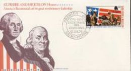 S. Pierre 1976, 200th Indipendence USA, Washington, 1val In FDC - Covers & Documents