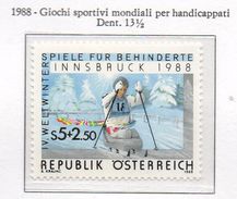 PIA  - AUSTRIA  - 1988 : Giochi Sportivi Mondiali Per Handicappati  -    (Yv 1739) - Handisport