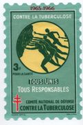 Comité National De Défense Contre La Tuberculose/ Tous Unis Tous Responsables / Timbre Voiture/1965-1966       PARF100 - Malattie