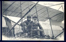 Cpa Du 69 Lyon Aviation Aviateur Paulman Biplan Farman , Au Départ De La Course Des Passagers SEP17-24 - Sonstige