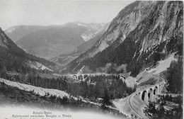 ALBULABAHN - Kehrtunnel Zwischen Bergün Und Preda, Ca.1900 - Bergün/Bravuogn