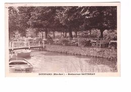 74 Doussard Restaurant Sautreau Cpa Cachet 1946 - Doussard