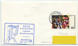 LOT DE 2 ENVELOPPES ALLEMAGNE ET EQUATEUR THEME ESPACE - Other & Unclassified