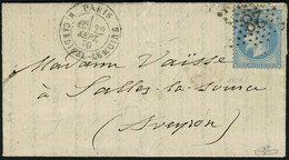 Lettre Le Neptune, Obl étoile 28, Càd Paris Cardinal Lemoine 22 Sept 70, Pour Salles La Source Aveyron, Courrier Retardé - Andere & Zonder Classificatie