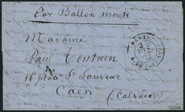 Lettre Le Louis Blanc, Cachet à Date Paris Rue Du Pont Neuf 7 Oct 70, 7è Levée 30c Taxe à Payer 30c Pour Lettre Non Affr - Sonstige & Ohne Zuordnung