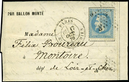 Lettre Le Victor Hugo, Càd Paris R D'Enghien 17 Oct 70, Pour Montoire (L Et Ch), Avec Arrivée, T.B. - Altri & Non Classificati