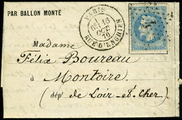 Lettre Le Victor Hugo, Càd Paris R D'Enghien 16 Oct 70, Pour Montoire (L Et Ch), Arrivée 22 Oct 70, T.B. - Andere & Zonder Classificatie