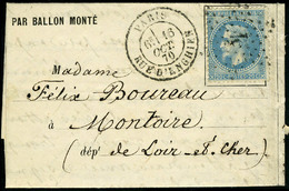 Lettre Le Victor Hugo, Càd Paris R D'Enghien 16 Oct 70, Pour Montoire (L Et Ch), Arrivée 22 Oct 70, T.B. - Otros & Sin Clasificación