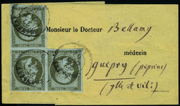 Lettre N° 11, 3 X 1c, Tarif à 3c Sur Bance De Journal Obl Chambery  Oct 62, T.B. - Other & Unclassified