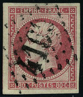 Oblitéré N° 17B, 80c Rouge Obl GC T.B. - Altri & Non Classificati