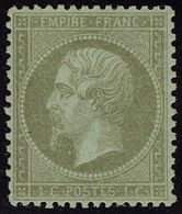 Neuf Avec Charnière N° 19, 1c Olive, Cl, Très Bien Centré, T.B. Signé JF Brun - Andere & Zonder Classificatie