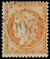 Oblitéré N° 38, 40c Orange, Obl Los GC 2666 En Rouge, T.B. - Altri & Non Classificati