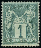 Neuf Sans Charnière N° 61, 1c Vert, Excellent Centrage Superbe Signé Calves - Autres & Non Classés