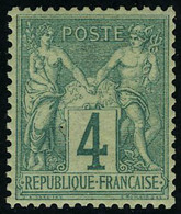 Neuf Sans Charnière N° 63, 4c Vert Excellent Centrage, Superbe, Signé Brun - Other & Unclassified