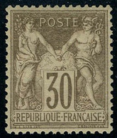 Neuf Avec Charnière N° 69, 30c Brun Clair, Type I, Très Bien Centré Cl, T.B. Signé A Brun - Altri & Non Classificati