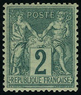 Neuf Sans Charnière N° 74, 2c Vert Bon Centrage, T.B. - Sonstige & Ohne Zuordnung