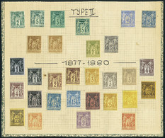 Neuf Avec Charnière Collection Type Sage Entre N° 74 Et 95, B/T.B., Qq Pd, Aspect T.B. Dont 77, 78, 79, 91, 92, 92a, 95  - Otros & Sin Clasificación