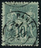 Oblitéré N° 76, 10c Vert T.B. - Altri & Non Classificati