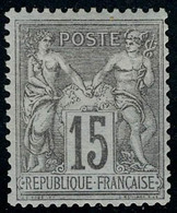 Neuf Avec Charnière N° 77, 15c Gris Bon Centrage, Cl, T.B. - Other & Unclassified