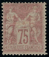 Neuf Avec Charnière N° 81, 75c Rose Type II, T.B. Certificat Cérès - Otros & Sin Clasificación