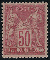 Neuf Sans Charnière N° 98, 50c Rose Bon Centrage T.B. - Andere & Zonder Classificatie