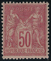 Neuf Sans Charnière N° 98, 50c Rose Bon Centrage T.B. - Altri & Non Classificati