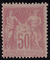 Neuf Avec Charnière N° 104, 50c Rose, Type III, Cl, T.B. - Otros & Sin Clasificación