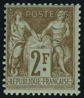 Neuf Avec Charnière N° 105, 2f Bistre Sur Azuré T.B. - Andere & Zonder Classificatie