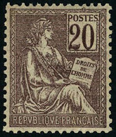 Neuf Sans Charnière N° 113, 20c Brun Excellent Centrage Superbe - Altri & Non Classificati