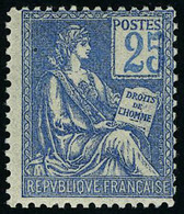 Neuf Sans Charnière N° 114a, 25c Bleu Chiffres Déplacés, Superbe Et Rare - Andere & Zonder Classificatie