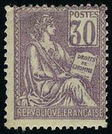 Neuf Sans Charnière N° 115, 30c Violet Centrage Courant T.B. - Andere & Zonder Classificatie
