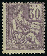 Neuf Sans Charnière N° 115, 30c Violet Centrage Courant T.B. - Autres & Non Classés