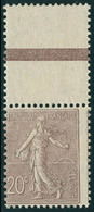 Neuf Sans Charnière N° 131, 20c Brun Lilas, Décentré, Bdf, T.B. - Sonstige & Ohne Zuordnung