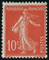 Neuf Sans Charnière N° 138c, 10c Semeuse écarlate, T.B. - Altri & Non Classificati