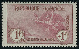 Neuf Sans Charnière N° 154, 1f + 1f Orphelin, Excellent Centrage, Superbe - Other & Unclassified