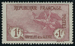 Neuf Sans Charnière N° 154, 1f + 1f Orphelin, Excellent Centrage, Superbe - Sonstige & Ohne Zuordnung