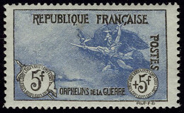 Neuf Avec Charnière N° 155, 5f + 5f Orphelins, Très Bien Centré, Cl, T.B. - Altri & Non Classificati