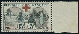 Neuf Sans Charnière N° 156, 15 + 5c Croix Rouge, Léger Pli Sinon T.B. - Andere & Zonder Classificatie