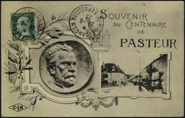 Lettre N° 170, 10c Vert Pasteur Sur CM CLB Souvenir Du Centenaire De Pasteur, Obl 28.5.23 Foire Exposition Besancon, T.B - Altri & Non Classificati