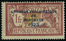 Neuf Avec Charnière N° 182, 1f Congrès De Bordeaux, Aminci Aspect T.B. - Altri & Non Classificati