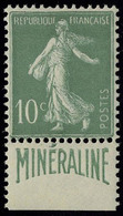 Neuf Sans Charnière N° 188A, 10c,  Minéraline En Bas, Excellent Centrage, Superbe - Other & Unclassified