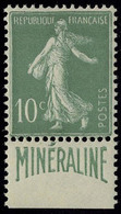 Neuf Sans Charnière N° 188A, 10c,  Minéraline En Bas, Excellent Centrage, Superbe - Altri & Non Classificati