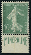 Neuf Avec Charnière N° 188A, 10c Minéraline, Bandelette En Bas, T.B. - Sonstige & Ohne Zuordnung