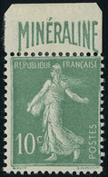 Neuf Avec Charnière N° 188A, 10c Minéraline, T.B. - Altri & Non Classificati